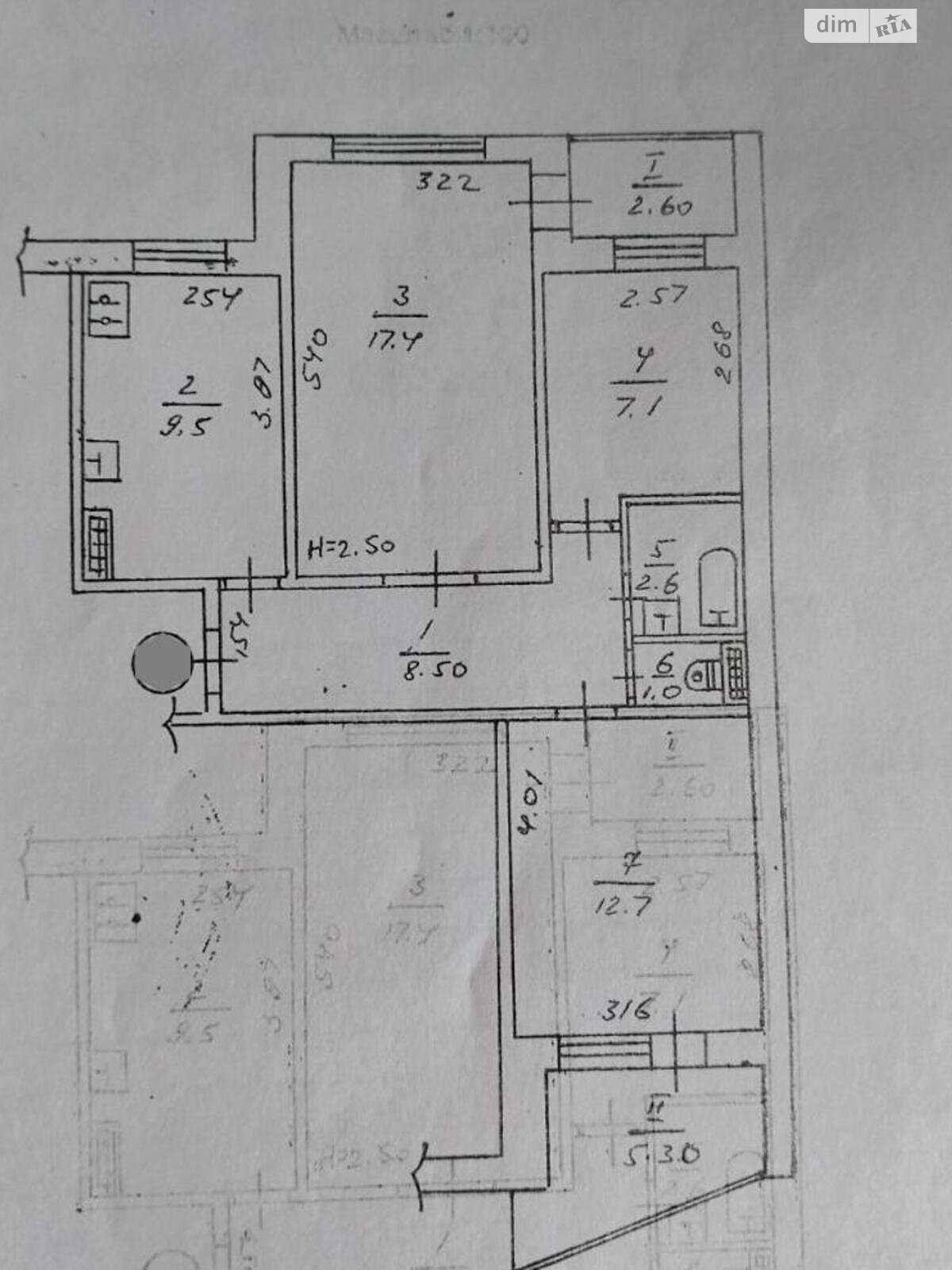 Продажа трехкомнатной квартиры в Полтаве, на бул. Боровиковского 14, район Сады 3 (Огнивка) фото 1