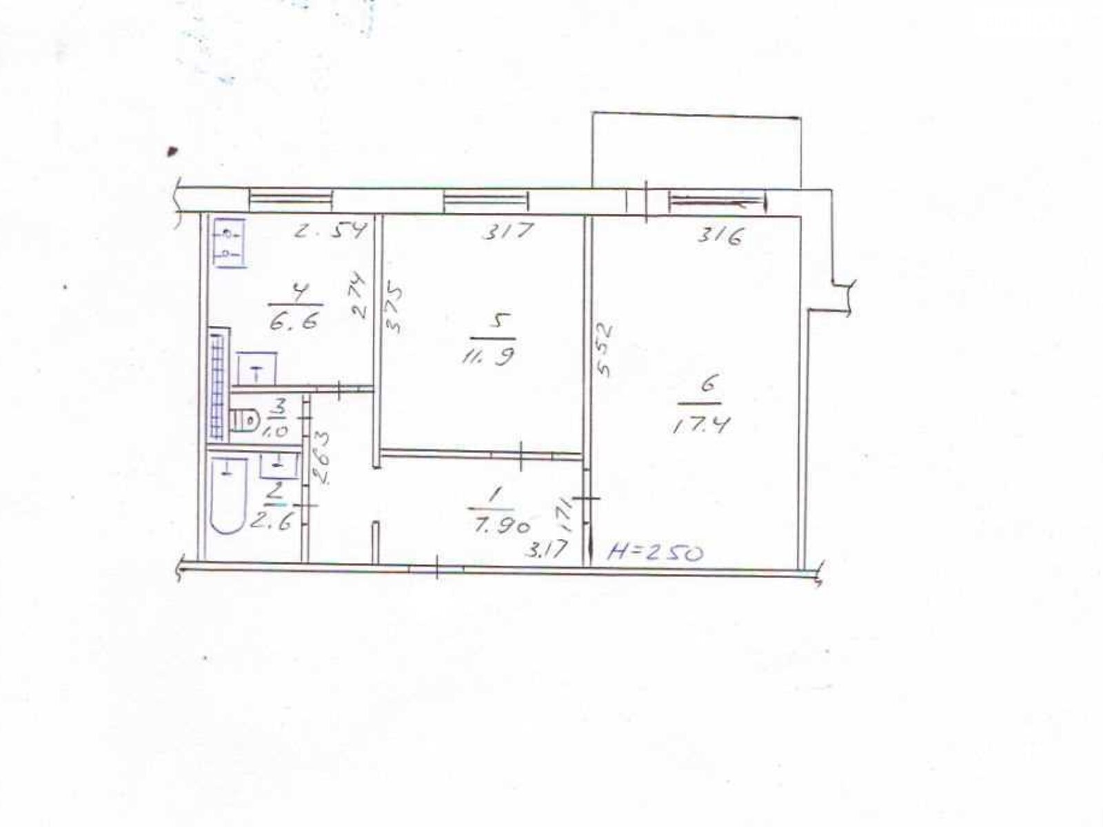 Продажа двухкомнатной квартиры в Полтаве, на ул. Дмитра Пругла, район Сады 3 (Огнивка) фото 1