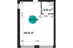 Продаж двокімнатної квартири в Полтаві, на вул. Шевченка 58А, район Центр фото 2