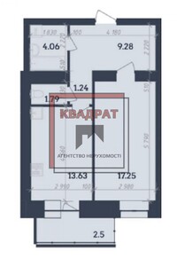 Продажа однокомнатной квартиры в Полтаве, на ул. Олександра Оксанченка, район Шевченковский (Октябрьский) фото 2