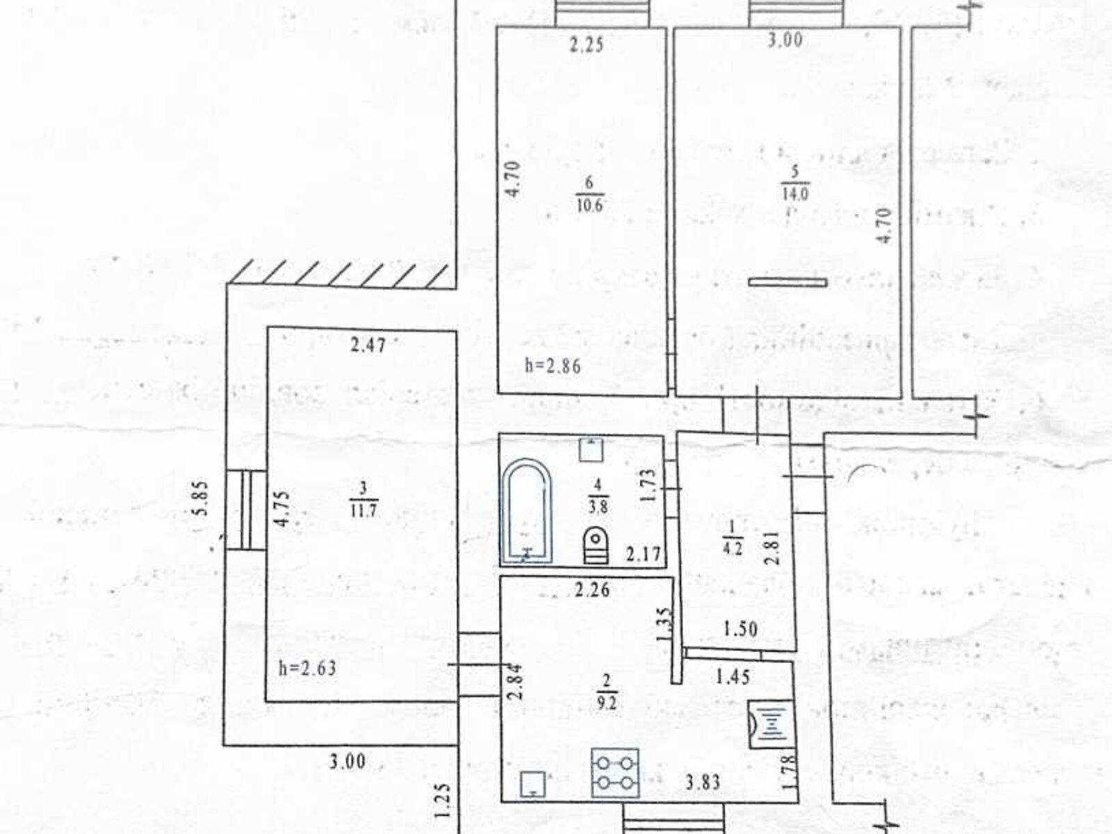 Продажа трехкомнатной квартиры в Полтаве, на пер. Госпитальный, район Центр фото 1 Продажа трехкомнатной квартиры в Полтаве, на пер. Госпитальный, район Центр фото 1