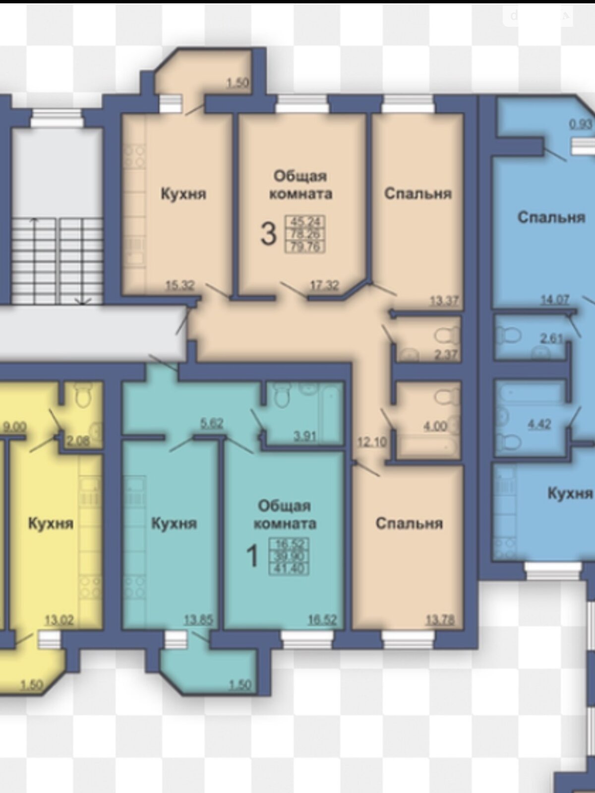 Продажа трехкомнатной квартиры в Полтаве, на пл. Павленковская 3А, район Центр фото 1