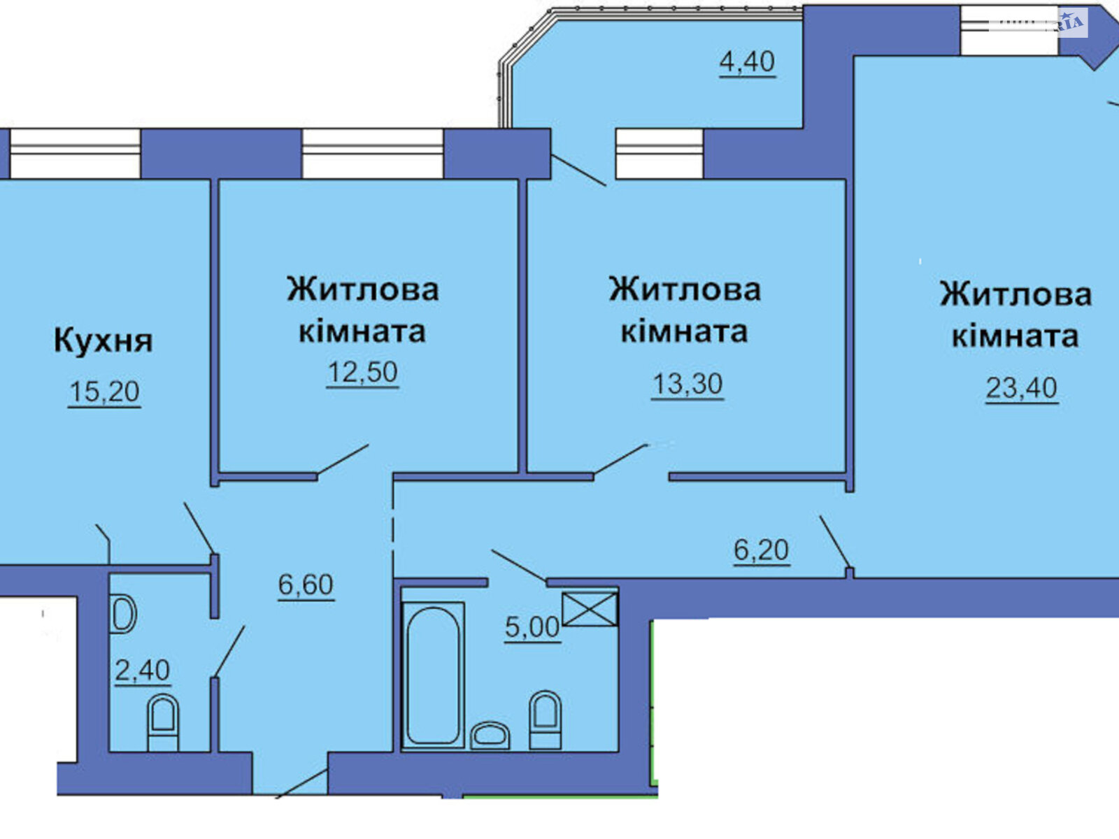 Продажа трехкомнатной квартиры в Полтаве, на ул. Григория Левченко, район Центр фото 1