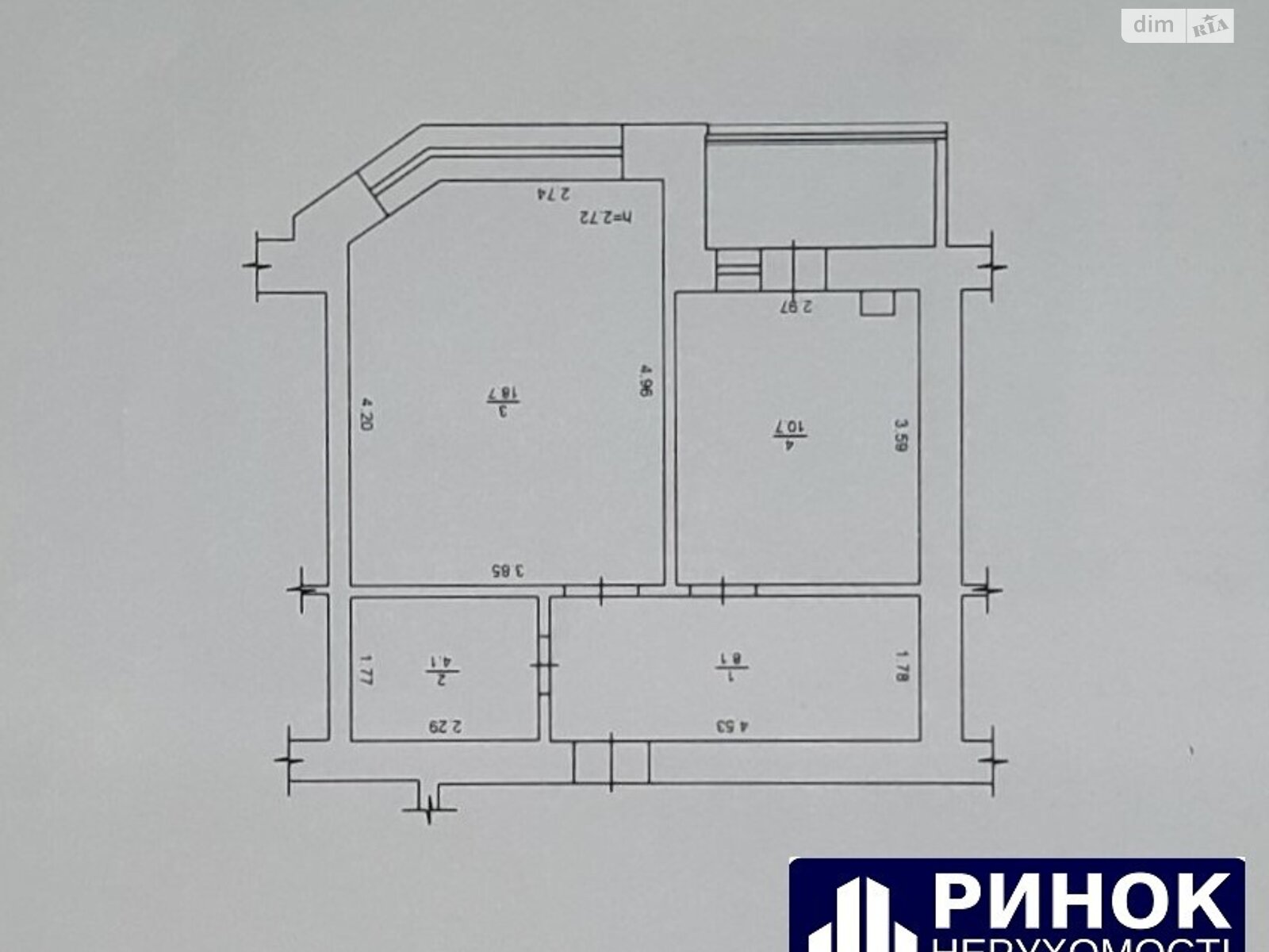 Продаж однокімнатної квартири в Полтаві, на вул. Григорія Левченка, район Центр фото 1