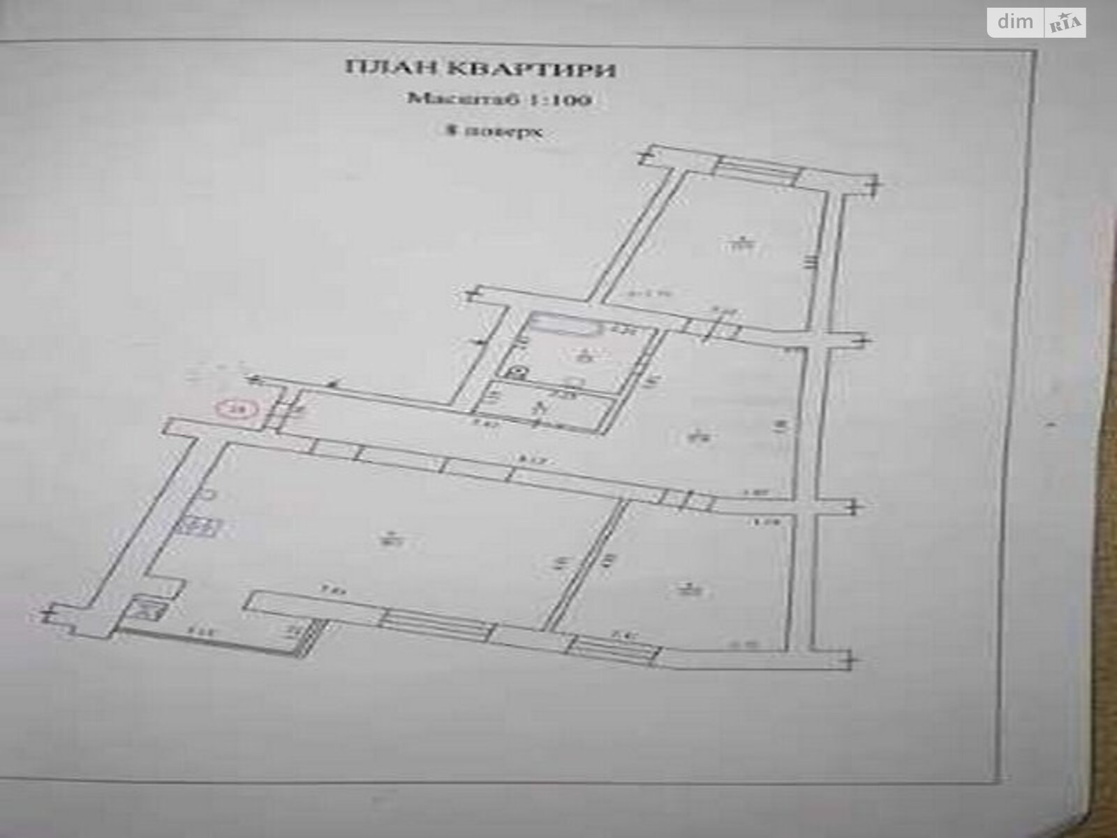 Продаж трикімнатної квартири в Полтаві, на вул. Соборності, район Центр фото 1