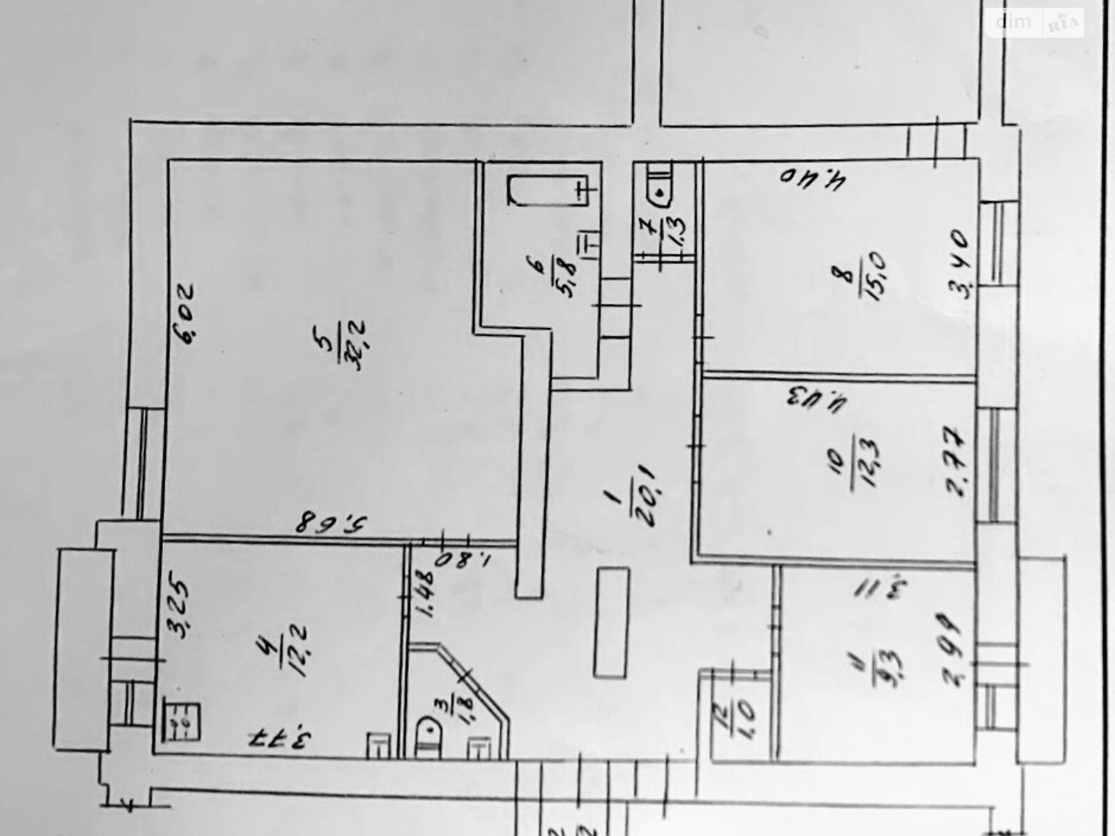 Продаж трикімнатної квартири в Полтаві, на вул. Ватутіна, район Центр фото 1