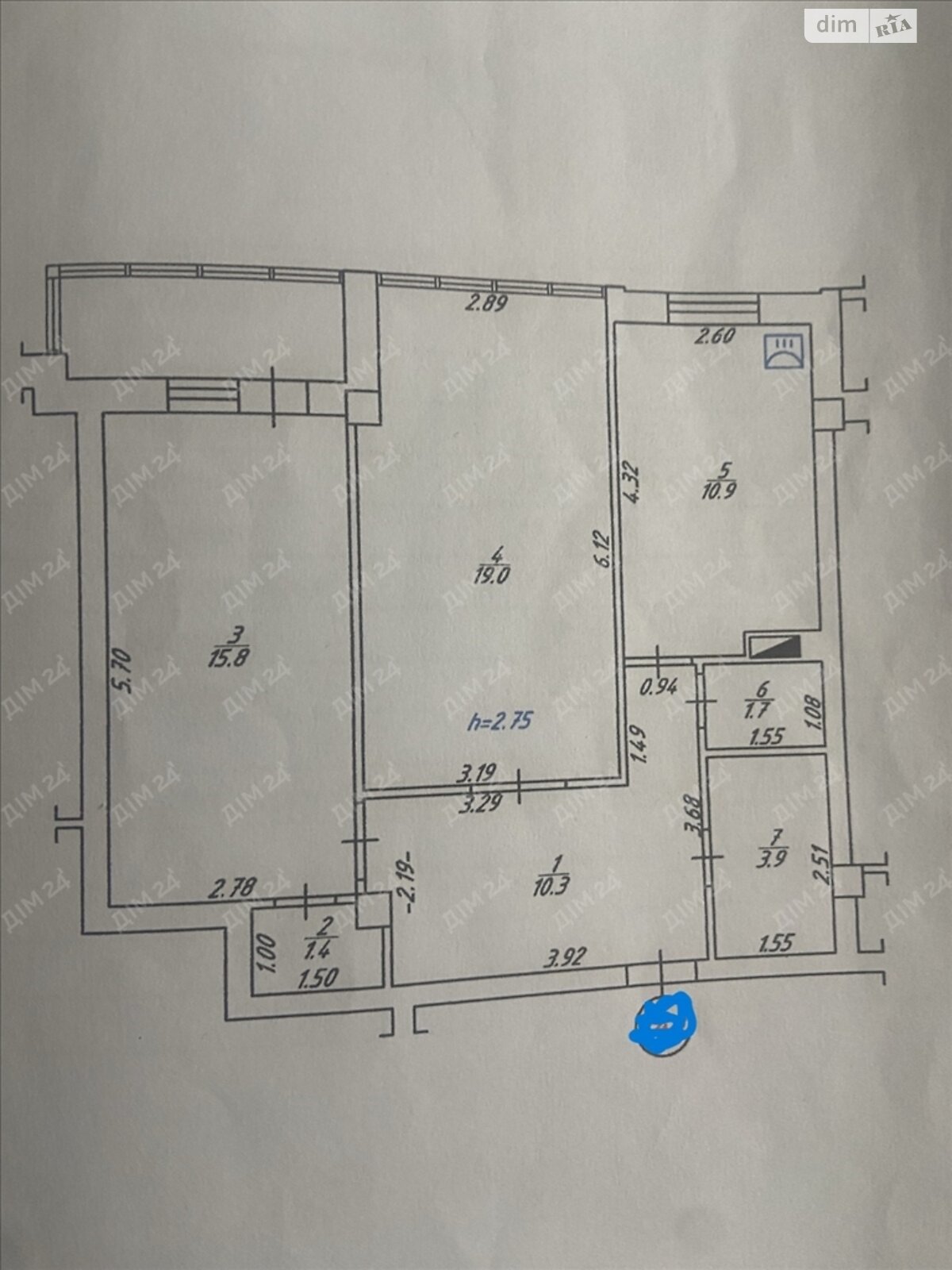 Продаж двокімнатної квартири в Розсошенці, на вул. Кременчуцька, фото 1