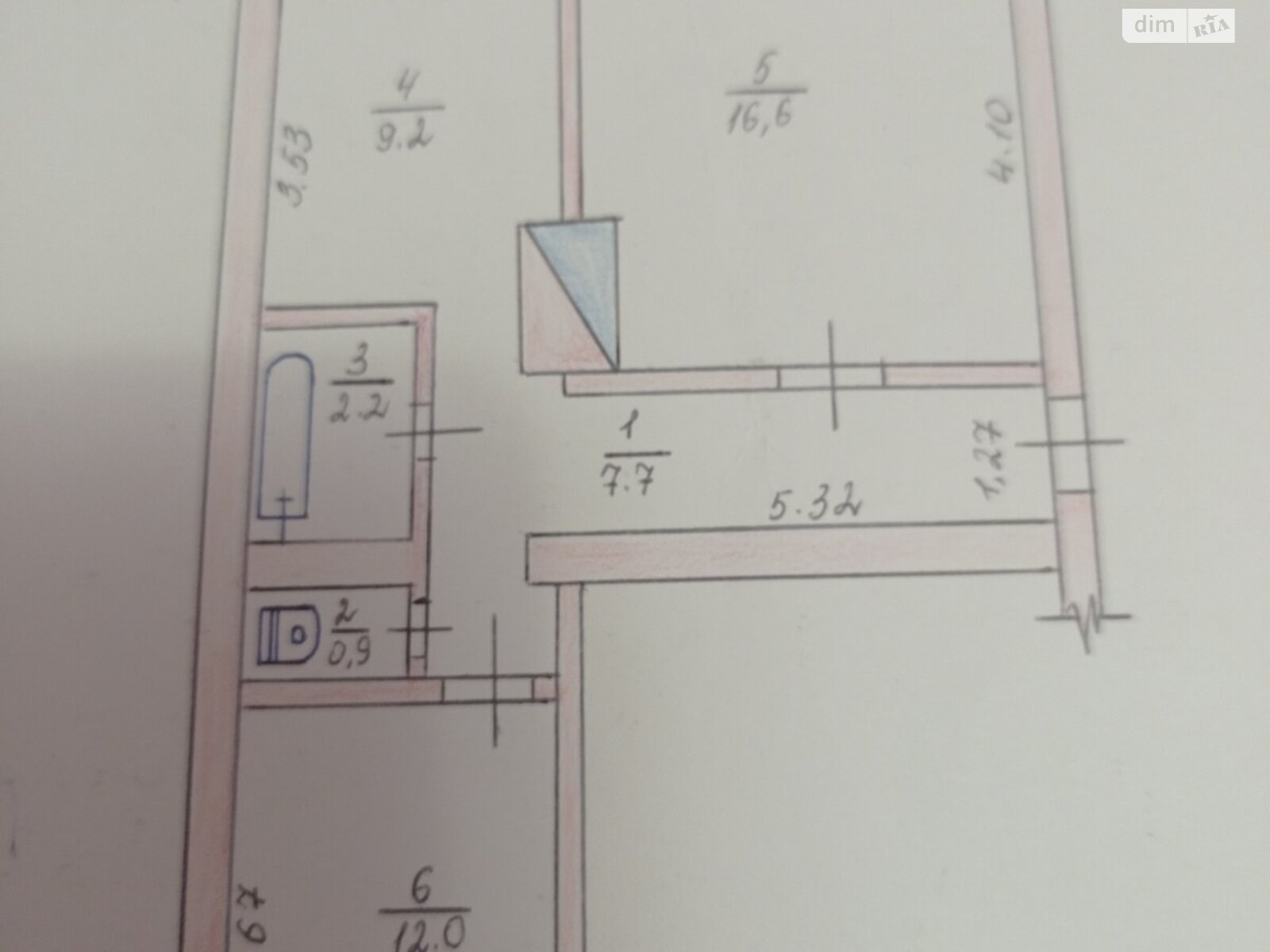 Продажа двухкомнатной квартиры в Россоше, на Вокзальна 2, кв. 12, фото 1