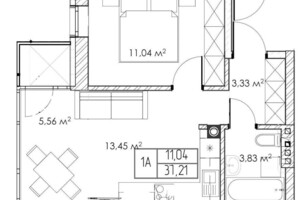 Продажа однокомнатной квартиры в Ровно, на ул. Назара Небожинского 57, район Боярка фото 2