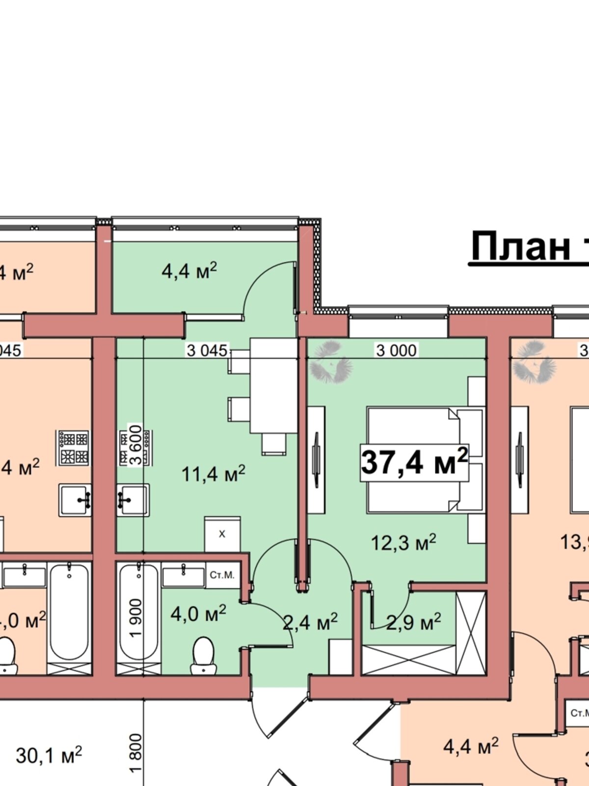 Продажа однокомнатной квартиры в Ровно, на ул. Фабричная, район Ленокомбинат фото 1