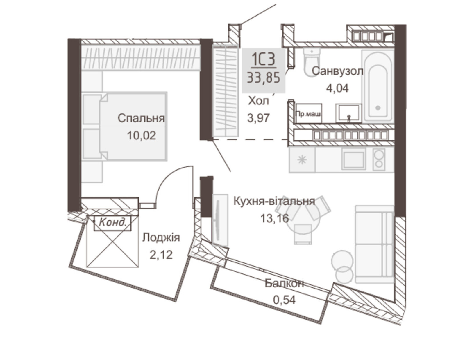 Продажа двухкомнатной квартиры в Ровно, на ул. Вышиванки 2, фото 1