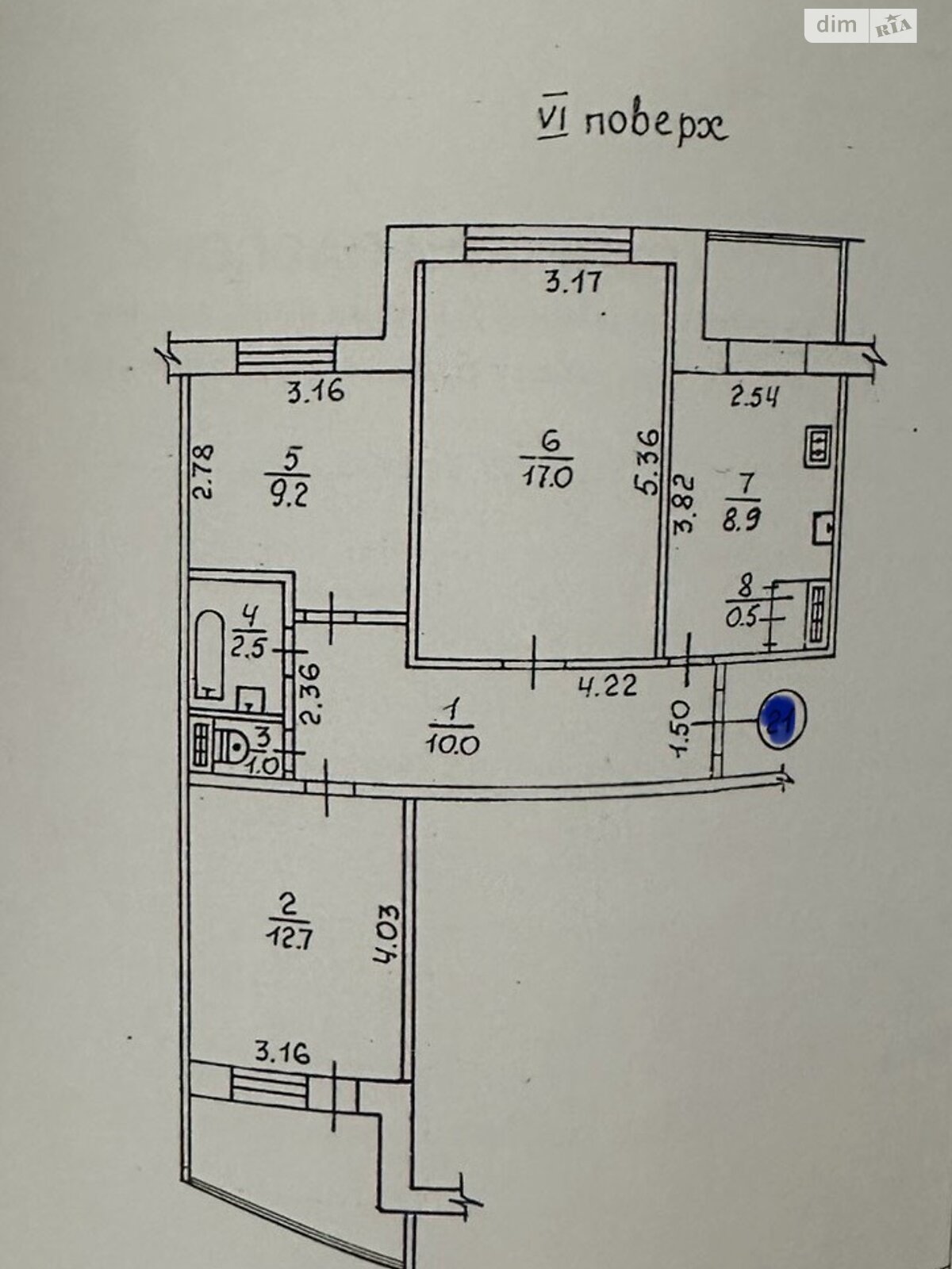 Продаж трикімнатної квартири в Рівному, на вул. Коновальця Євгена 6, район Північний фото 1