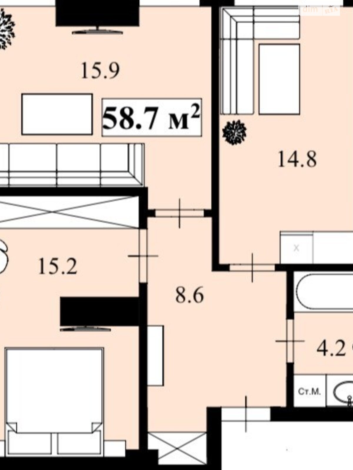 Продажа двухкомнатной квартиры в Ровно, на ул. 16 июля, район Центр фото 1