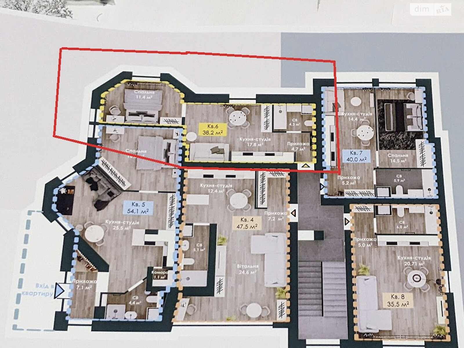 Продажа однокомнатной квартиры в Ровно, на ул. Трипольская 2, район Южный фото 1