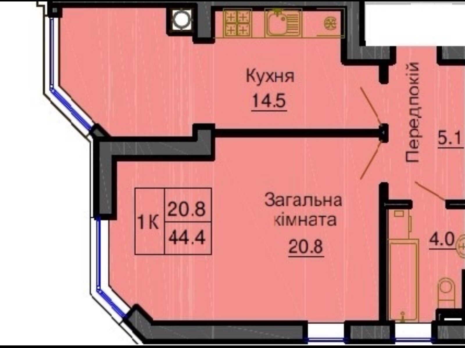 Продаж однокімнатної квартири в Софіївській Борщагівці, на вул. Клубна 12Б, фото 1