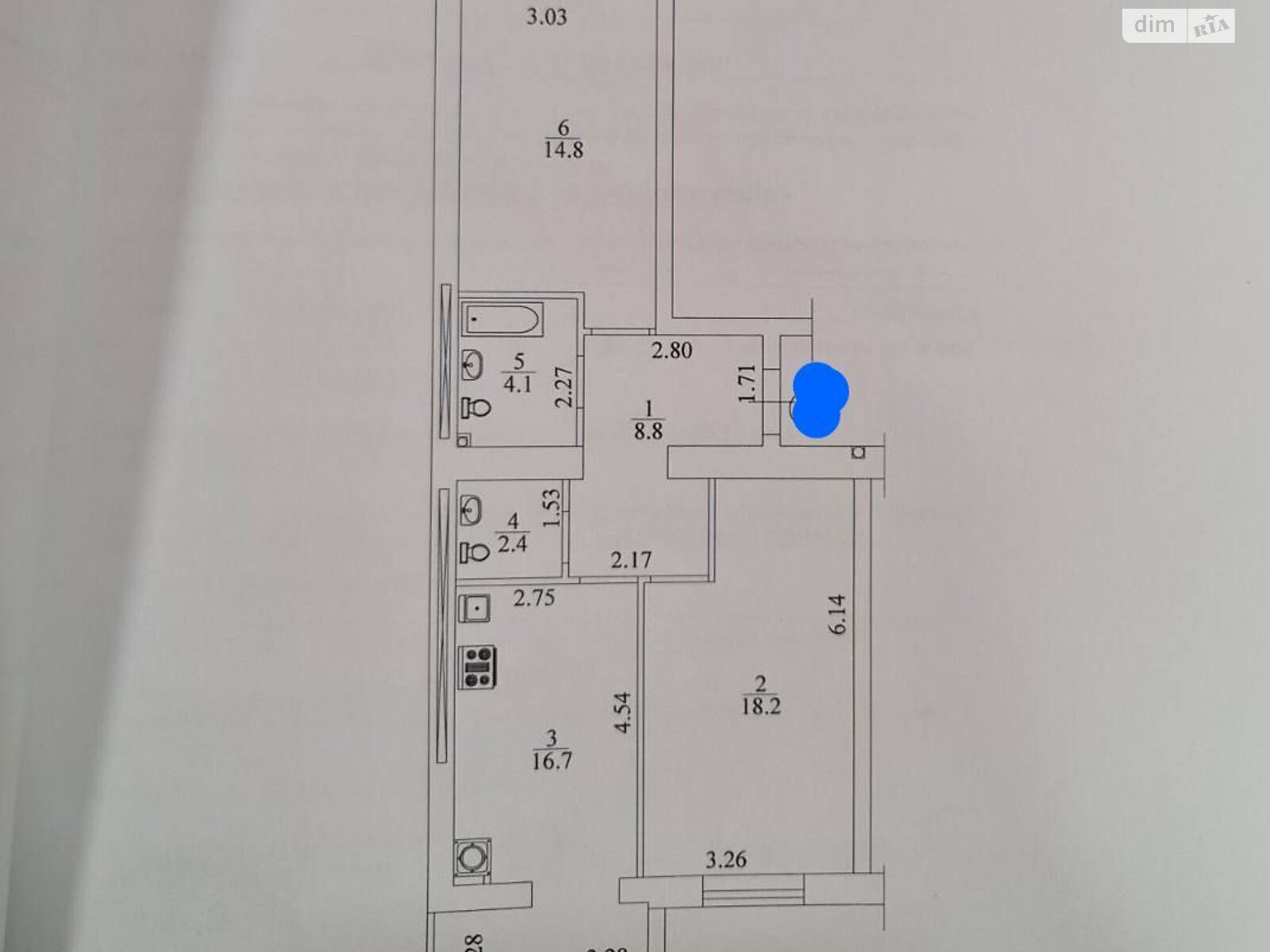 Продажа двухкомнатной квартиры в Софиевской Борщаговке, на ул. Соборная 126/19, фото 1