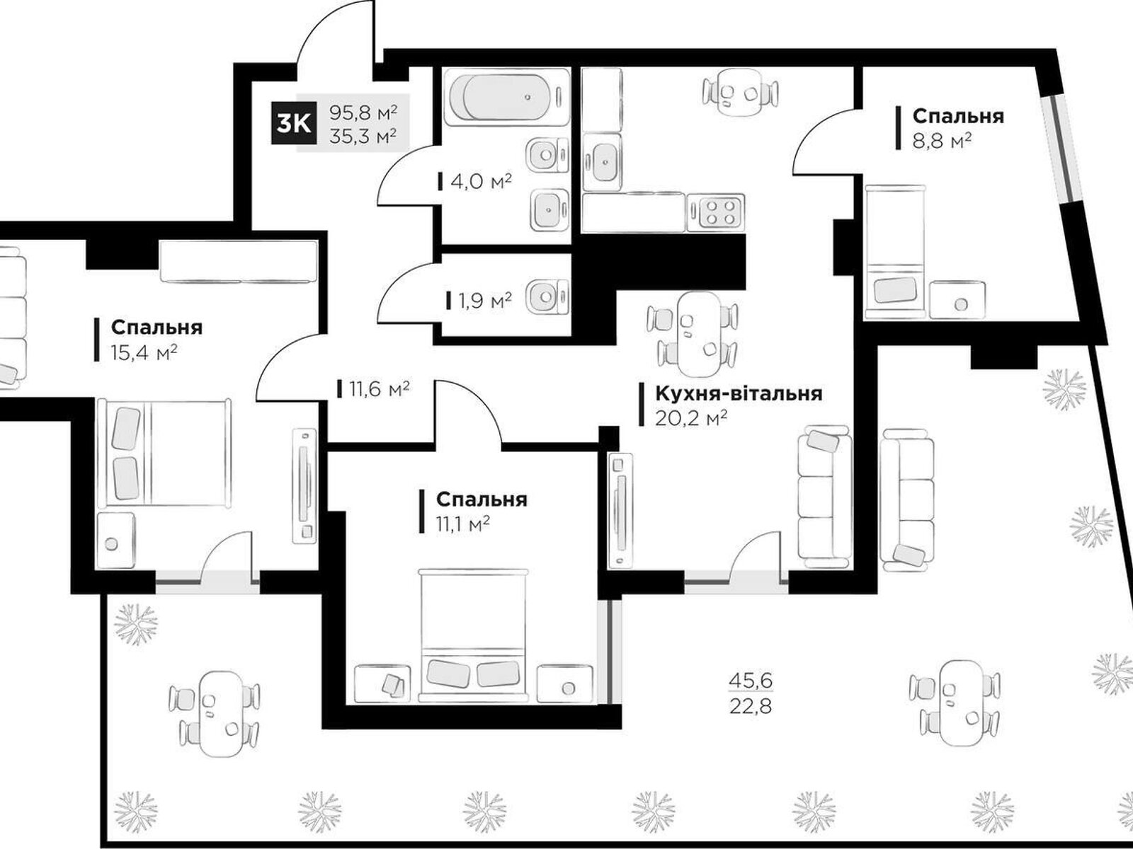 Продажа трехкомнатной квартиры в Сокольниках, на ул. боковая Стрыйская, фото 1