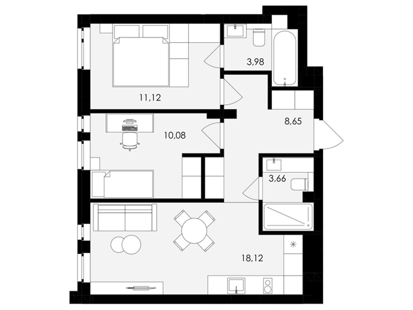 Продажа двухкомнатной квартиры в Сокольниках, на ул. Героев Майдана, фото 1