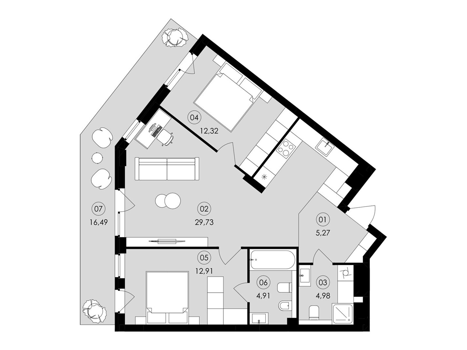 Продаж двокімнатної квартири в Сокільниках, на вул. Героїв Майдану, фото 1