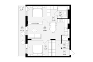 Продаж двокімнатної квартири в Сокільниках, на вул. Героїв Майдану, фото 2