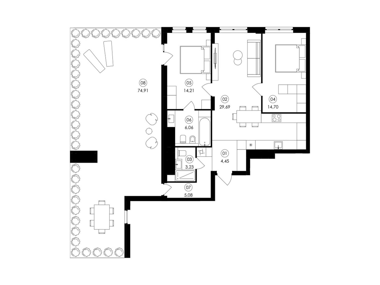 Продаж двокімнатної квартири в Сокільниках, на вул. Героїв Майдану, фото 1