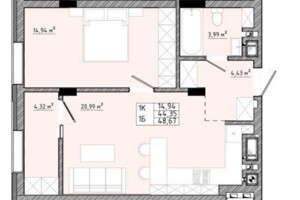 Продажа однокомнатной квартиры в Сокольниках, на ул. Спортивная 1, фото 2