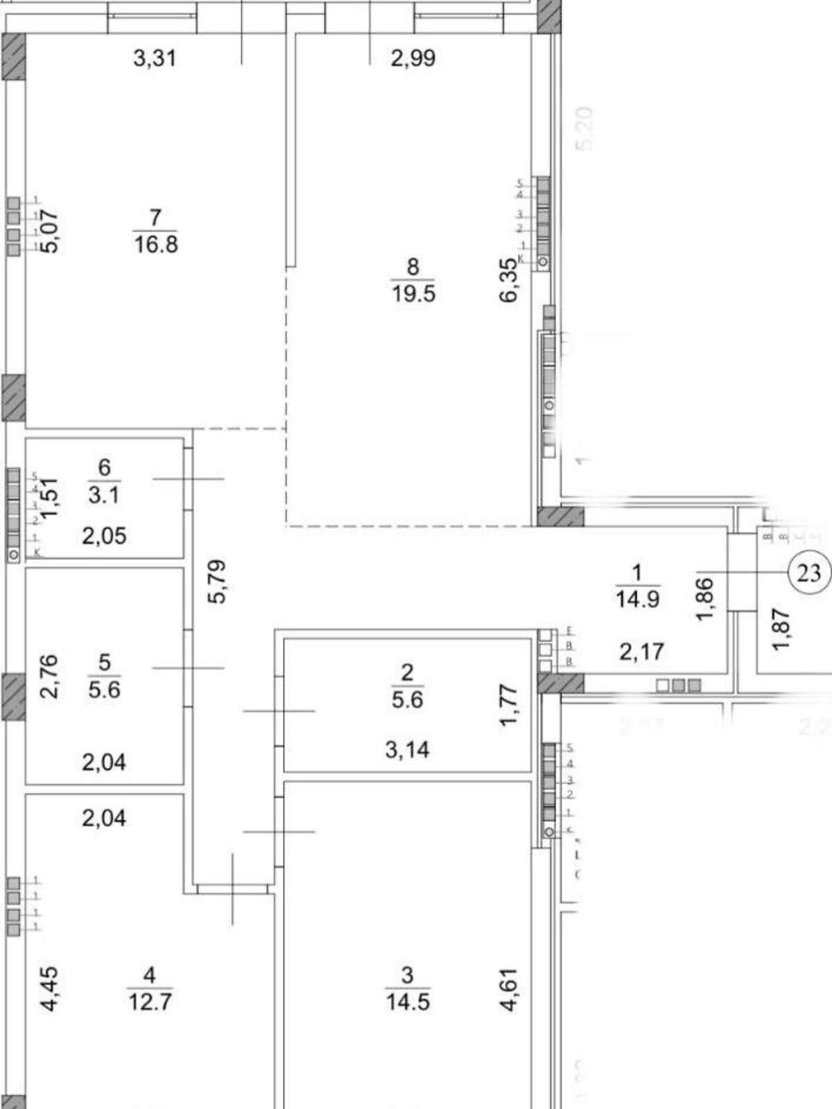 Продажа трехкомнатной квартиры в Сторожнице, на ул. Легоцкого 80, район Новый фото 1