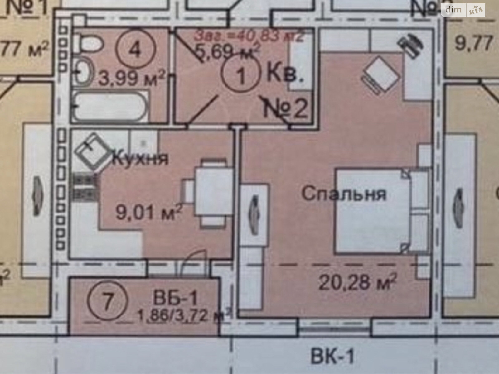 Продаж однокімнатної квартири в Струмівці, на вул. вул. Східна, фото 1