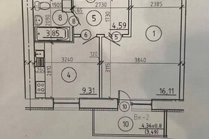 Продаж однокімнатної квартири в Сумах, на просп. Михайла Лушпи, район 9-й мікрорайон фото 2