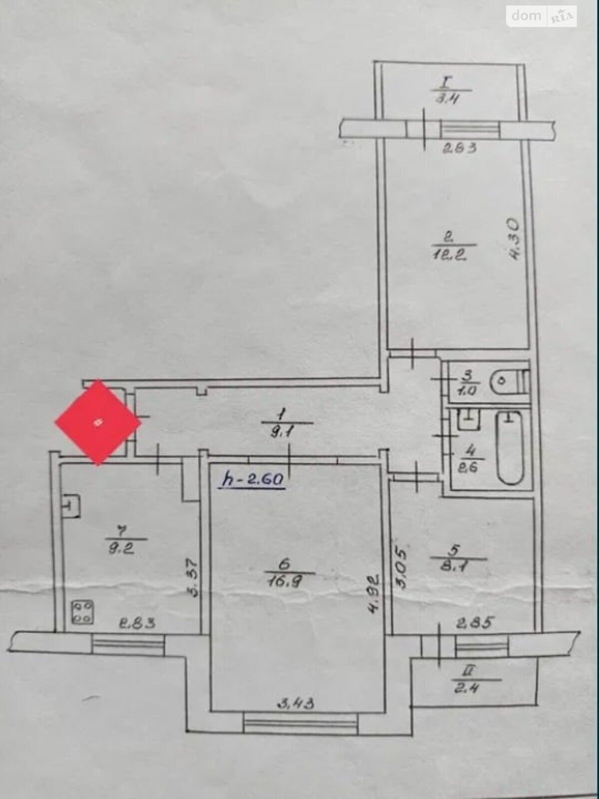 Продажа трехкомнатной квартиры в Сумах, на ул. Героев Крут, район Ковпаковский фото 1