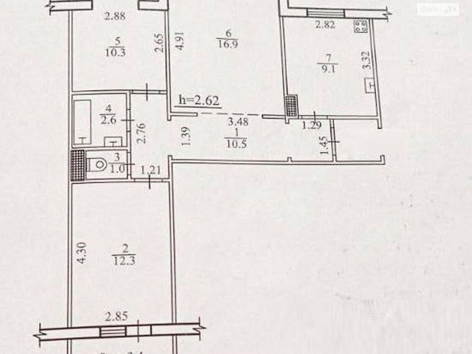 Продаж трикімнатної квартири в Сумах, на вул. Іллінська 12, район Ковпаковський фото 1