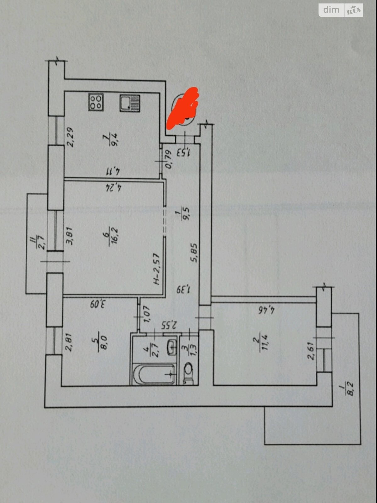 Продажа трехкомнатной квартиры в Сумах, на ул. Табалы Сергия (Севера) 70/1, фото 1