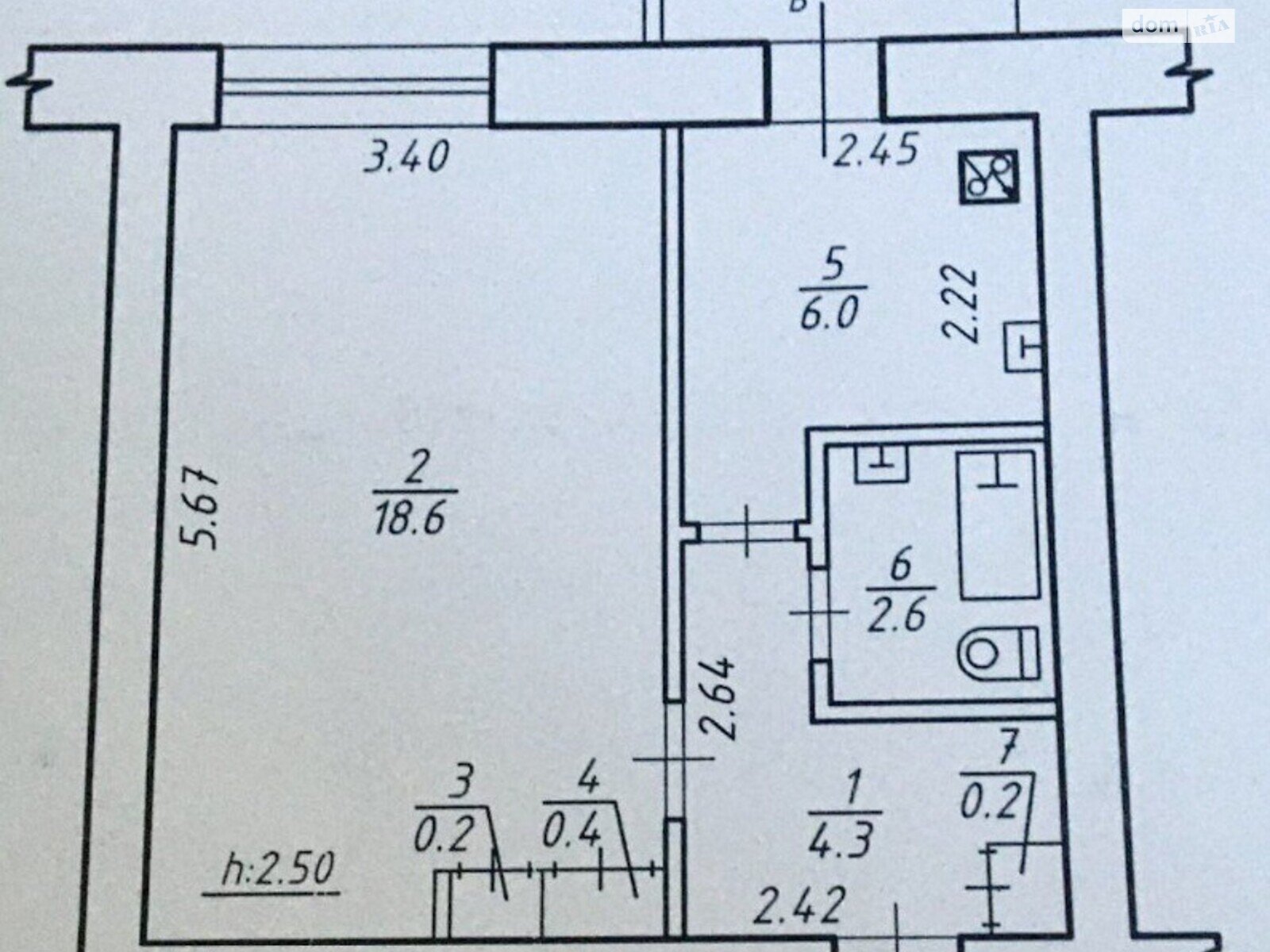 Продаж однокімнатної квартири в Сумах, на вул. Роменська, район Роменський фото 1