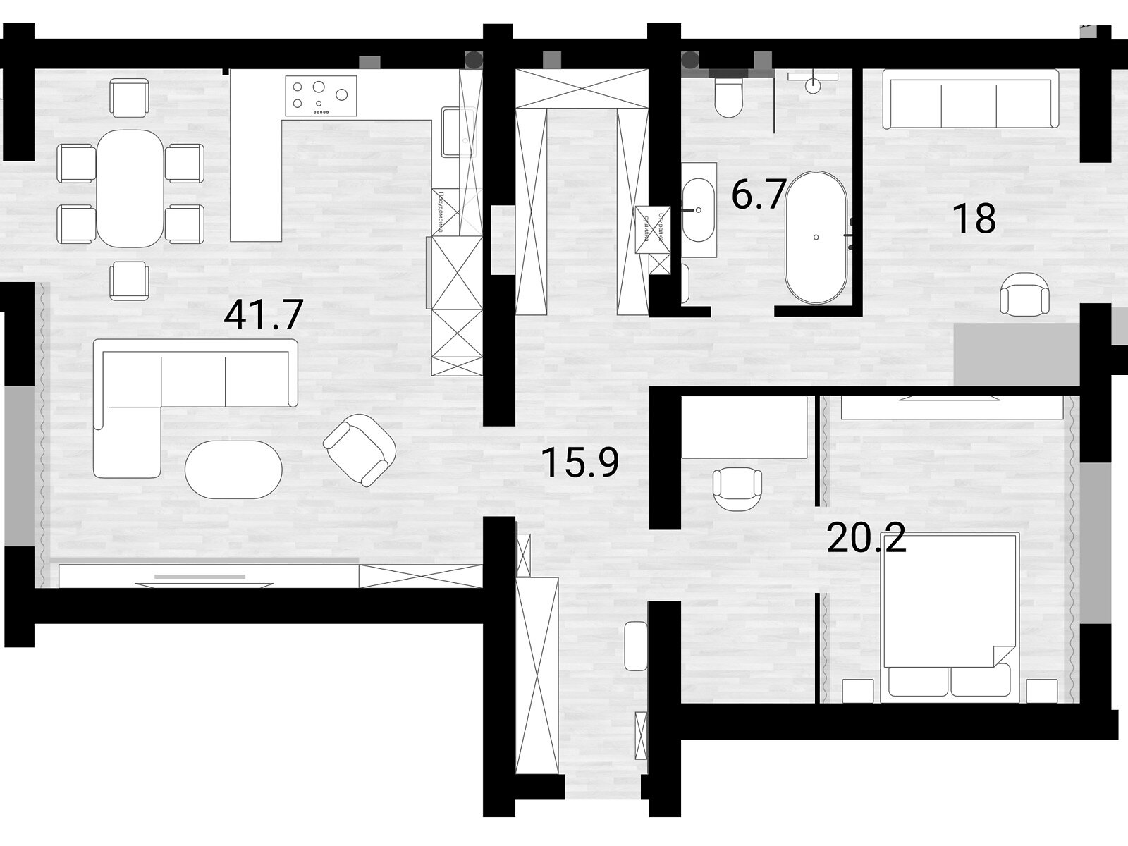 Продажа трехкомнатной квартиры в Сумах, на ул. Герасима Кондратьева 165/59, фото 1 Продажа трехкомнатной квартиры в Сумах, на ул. Герасима Кондратьева 165/59, фото 1