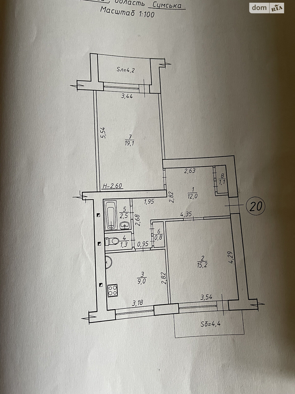 Продажа двухкомнатной квартиры в Сумах, на пер. Алексея Береста 2/1, фото 1 Продажа двухкомнатной квартиры в Сумах, на пер. Алексея Береста 2/1, фото 1
