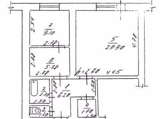 Продажа квартиры, 2 ком., Винницкая, Теплик, р‑н. Теплик, Івана Франка 31/40 Продажа квартиры, 2 ком., Винницкая, Теплик, р‑н. Теплик, Івана Франка 31/40