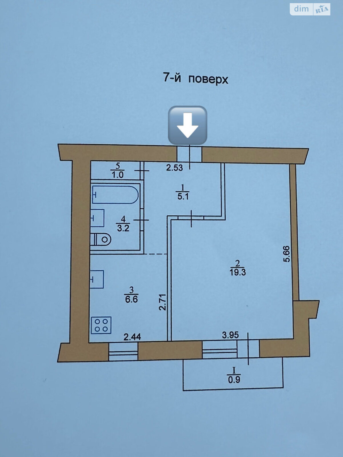 Продажа однокомнатной квартиры в Тернополе, на ул. 15-го Апреля, район Бам фото 1