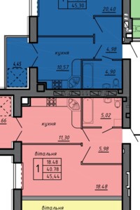 Продаж однокімнатної квартири в Тернополі, на вул. 15-го Квітня, район Бам фото 2