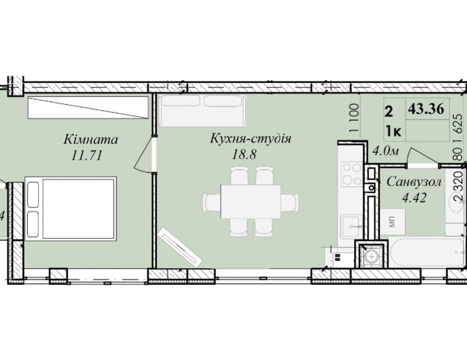 Продажа однокомнатной квартиры в Тернополе, на ул. Сахарова Андрея Академика, район Бам фото 1