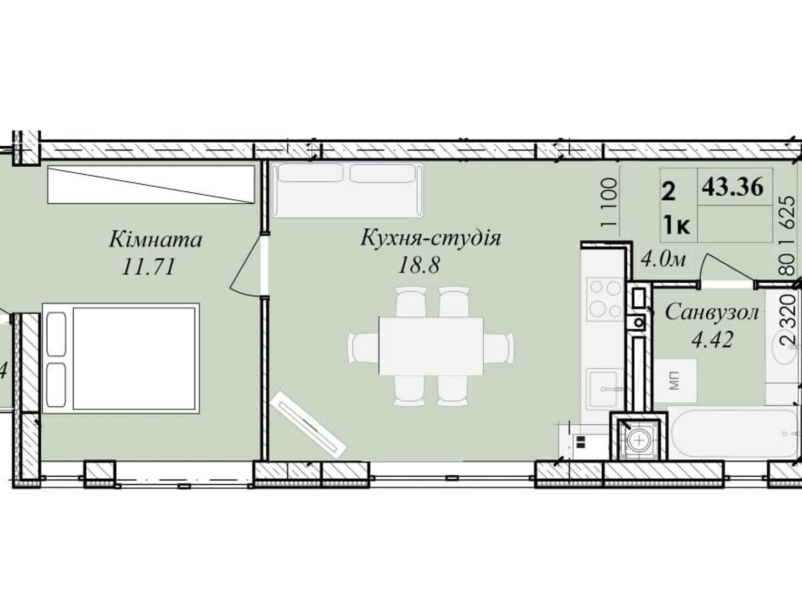 Продаж однокімнатної квартири в Тернополі, на вул. Сахарова Андрія Академіка, район Бам фото 1