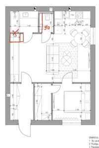 Продаж двокімнатної квартири в Байківці,, фото 2