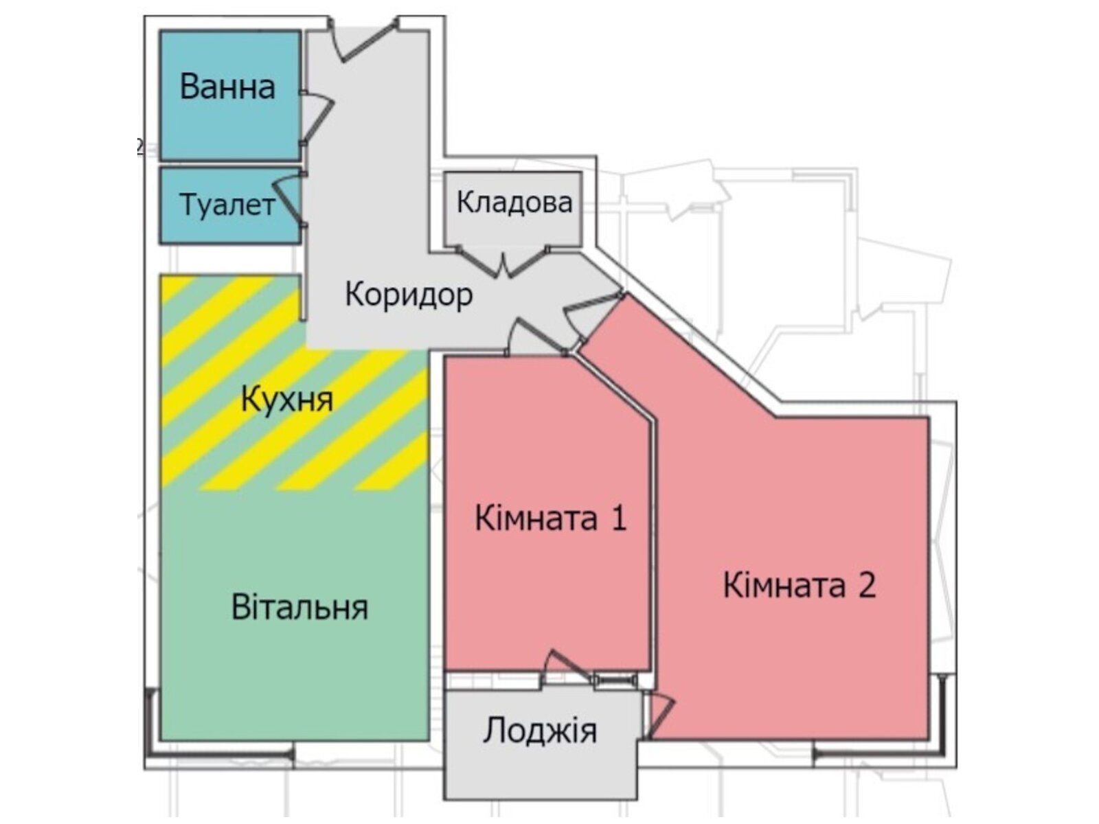 Продаж двокімнатної квартири в Тернополі, на вул. Київська 9Б-9Г, район Бам фото 1