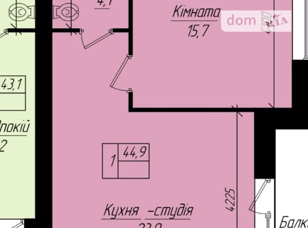 Продажа двухкомнатной квартиры в Тернополе, район Бам фото 1 Продажа двухкомнатной квартиры в Тернополе, район Бам фото 1