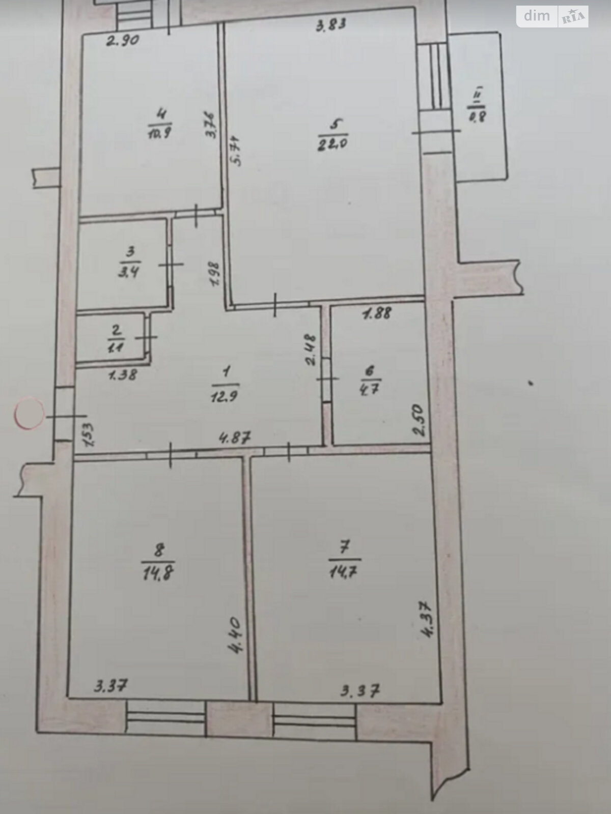 Продаж трикімнатної квартири в Тернополі, на вул. Лепкого Богдана, район Бам фото 1