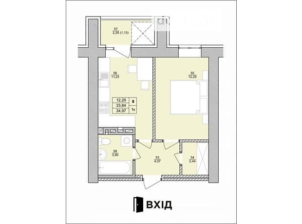 Продажа однокомнатной квартиры в Тернополе, на ул. Королева район Байковцы фото 1 Продажа однокомнатной квартиры в Тернополе, на ул. Королева район Байковцы фото 1