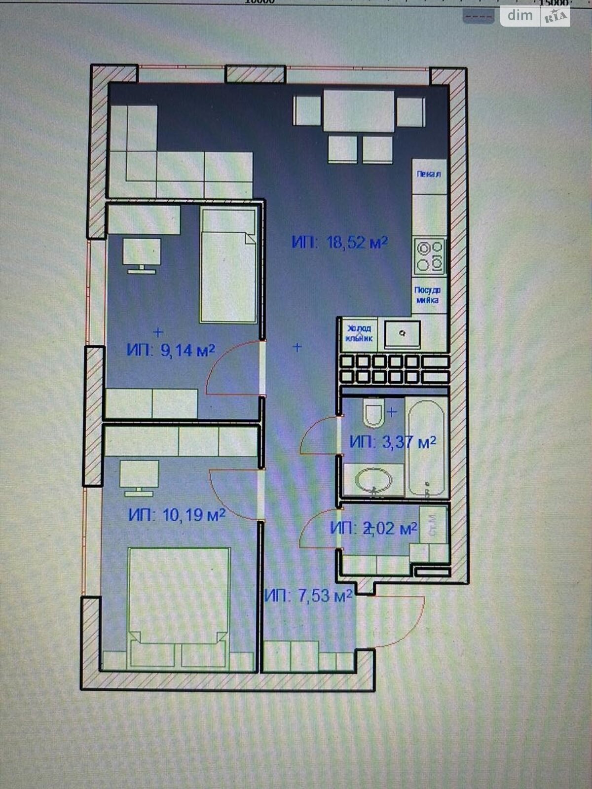 Продаж двокімнатної квартири в Тернополі, на вул. Чернівецька, фото 1