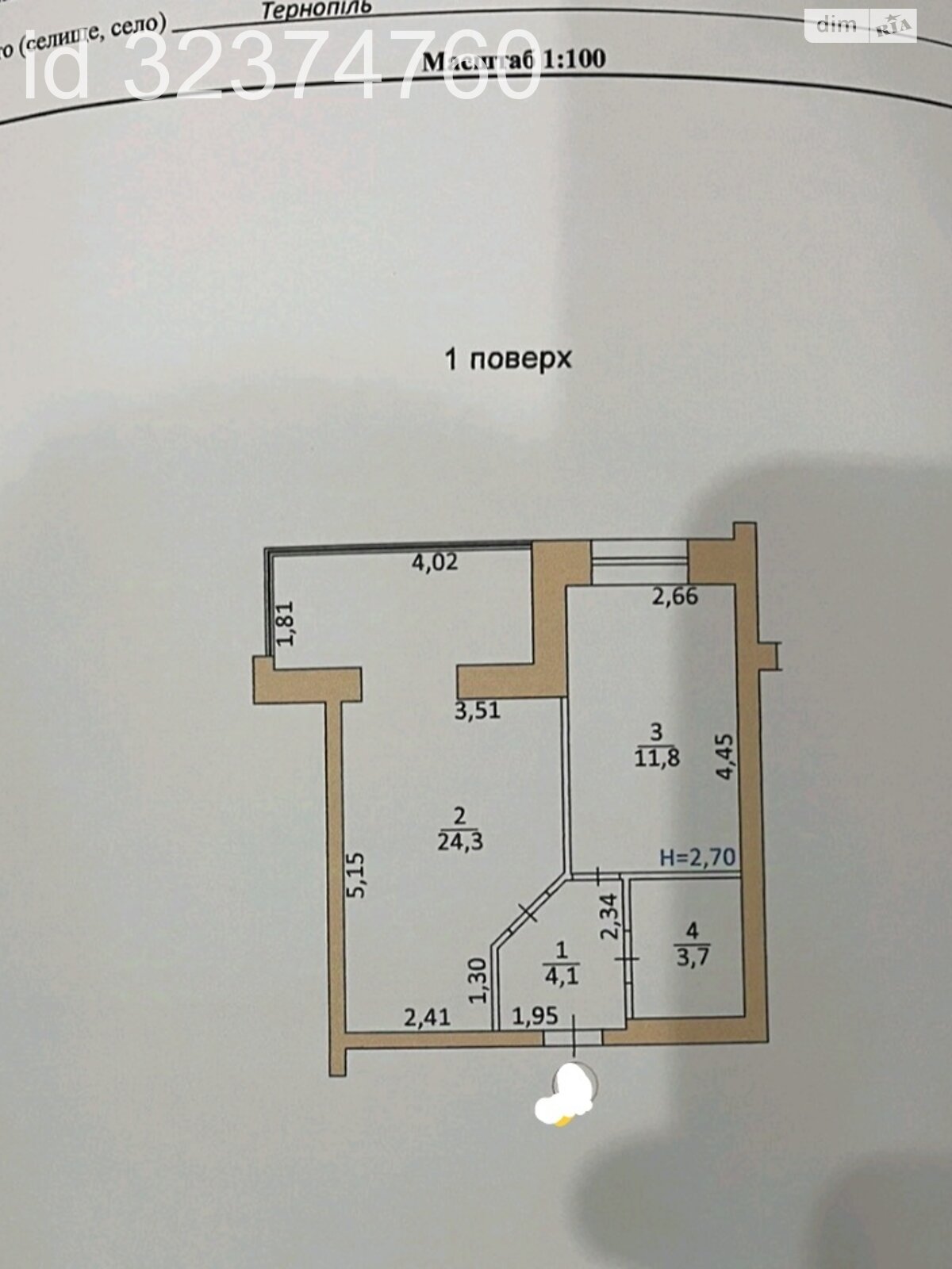 Продажа однокомнатной квартиры в Тернополе, на ул. Будного Степана, район Дружба фото 1