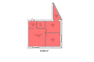 Продаж двокімнатної квартири в Тернополі, на вул. Карпенка, район Дружба фото 2