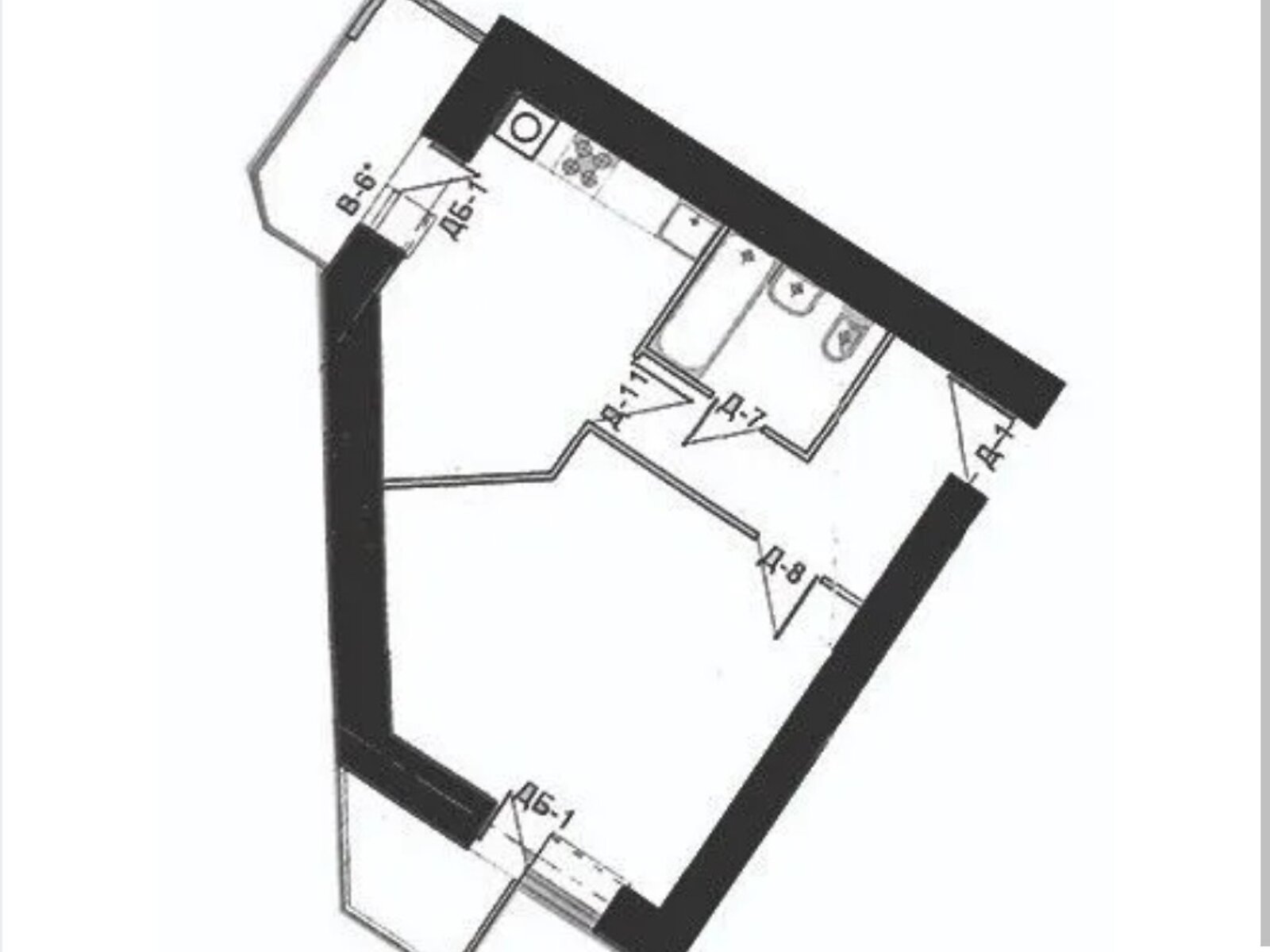 Продажа однокомнатной квартиры в Тернополе, на ул. Галицкая 9, фото 1