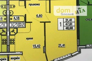 Продажа однокомнатной квартиры в Тернополе, на ул. Петра Батьковского, район Кутковцы фото 1